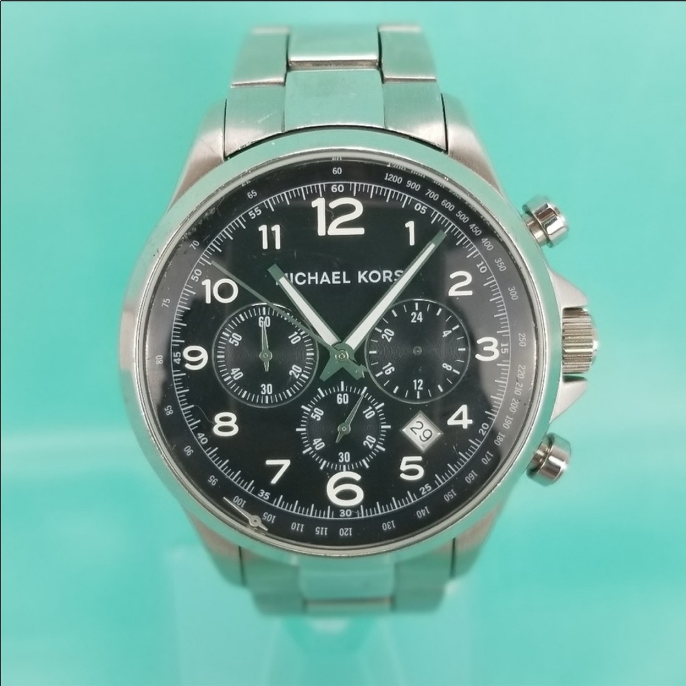 Michael Kors silver tone chronograph Watch MK8113